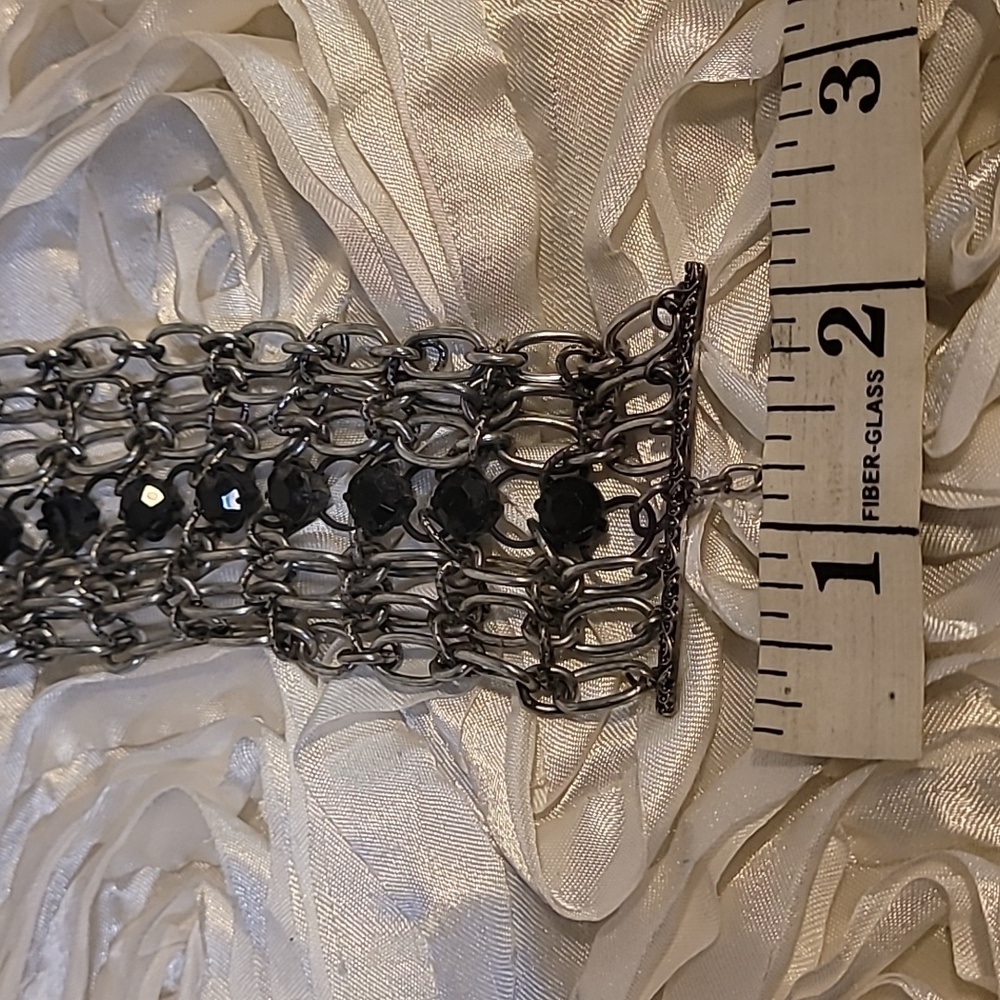Braided Chain Bracelet Rhinestones - Picture 5 of 13